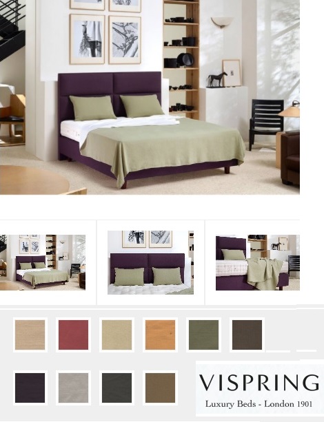 Vispring Victoria de luxe unlimited edition - stof boxspring